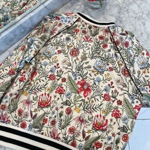 MOTHER Floral print bomber jacket